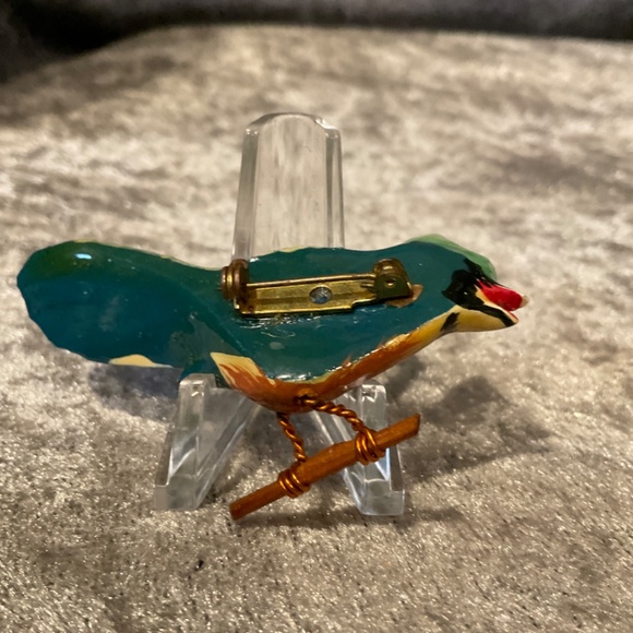 Vintage Takahashi Blue Jay Bird Pin - Picture 2 of 2